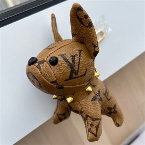 louis vuitton frenchie keychain|keychain Louis Vuitton wallet.